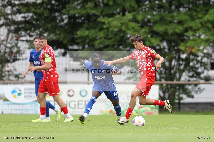 sport, action, Sportgelände Strietwald, SVA, SV Viktoria Aschaffenburg, Regionalliga Südwest, Regionalliga Bayern, Landesfreundschaftsspiele, Fussball, FSV, BFV, Aschaffenburg, 1. FSV Mainz 05 U23, 06.07.2024 - Bild-ID: 2418108