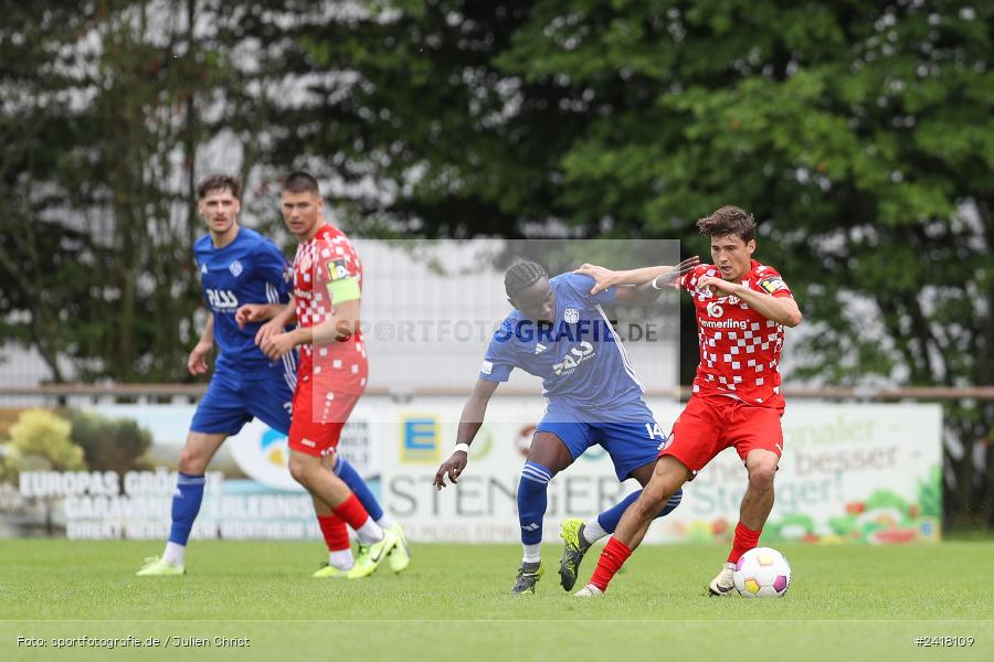 sport, action, Sportgelände Strietwald, SVA, SV Viktoria Aschaffenburg, Regionalliga Südwest, Regionalliga Bayern, Landesfreundschaftsspiele, Fussball, FSV, BFV, Aschaffenburg, 1. FSV Mainz 05 U23, 06.07.2024 - Bild-ID: 2418109
