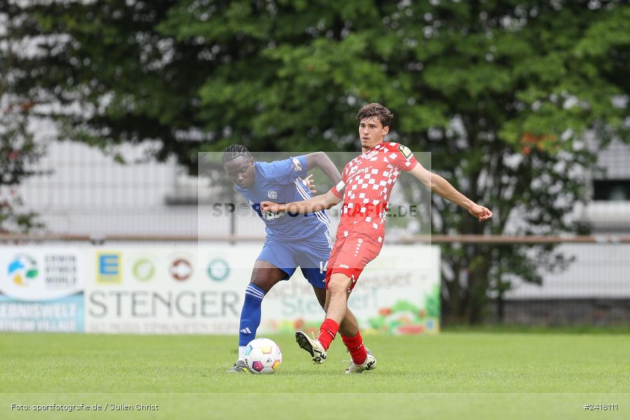 sport, action, Sportgelände Strietwald, SVA, SV Viktoria Aschaffenburg, Regionalliga Südwest, Regionalliga Bayern, Landesfreundschaftsspiele, Fussball, FSV, BFV, Aschaffenburg, 1. FSV Mainz 05 U23, 06.07.2024 - Bild-ID: 2418111