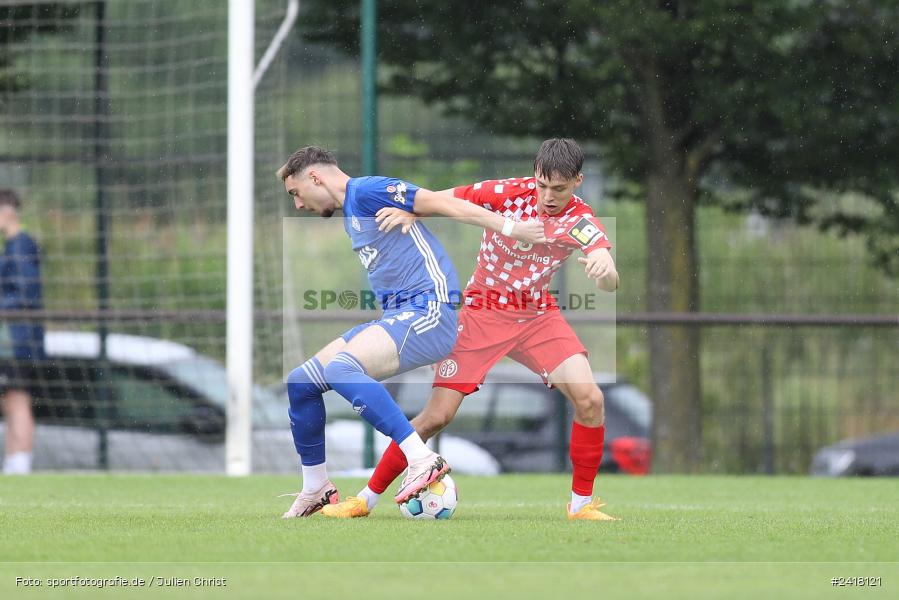 sport, action, Sportgelände Strietwald, SVA, SV Viktoria Aschaffenburg, Regionalliga Südwest, Regionalliga Bayern, Landesfreundschaftsspiele, Fussball, FSV, BFV, Aschaffenburg, 1. FSV Mainz 05 U23, 06.07.2024 - Bild-ID: 2418121 sport, action, Sportgelände Strietwald, SVA, SV Viktoria Aschaffenburg, Regionalliga Südwest, Regionalliga Bayern, Landesfreundschaftsspiele, Fussball, FSV, BFV, Aschaffenburg, 1. FSV Mainz 05 U23, 06.07.2024 - Bild-ID: 2418121