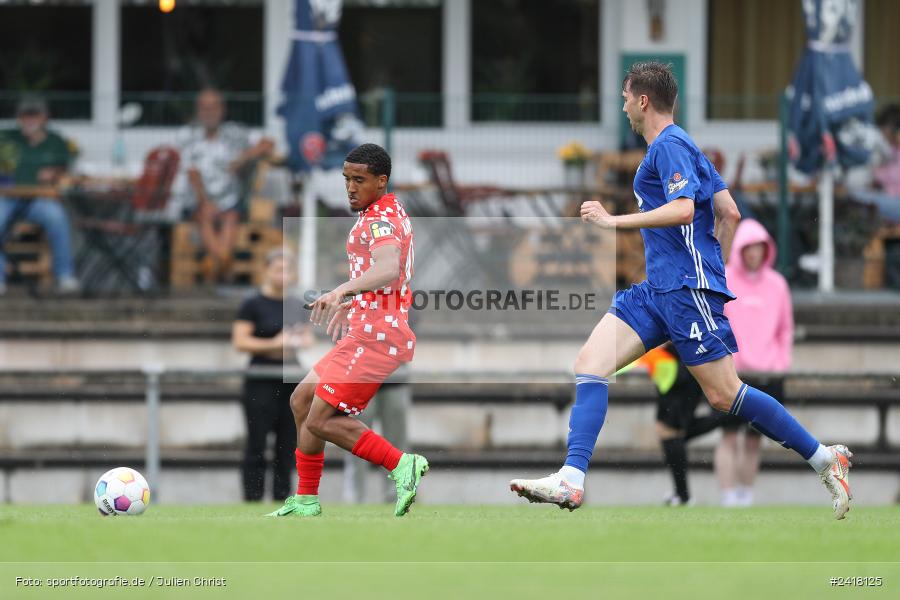 sport, action, Sportgelände Strietwald, SVA, SV Viktoria Aschaffenburg, Regionalliga Südwest, Regionalliga Bayern, Landesfreundschaftsspiele, Fussball, FSV, BFV, Aschaffenburg, 1. FSV Mainz 05 U23, 06.07.2024 - Bild-ID: 2418125 sport, action, Sportgelände Strietwald, SVA, SV Viktoria Aschaffenburg, Regionalliga Südwest, Regionalliga Bayern, Landesfreundschaftsspiele, Fussball, FSV, BFV, Aschaffenburg, 1. FSV Mainz 05 U23, 06.07.2024 - Bild-ID: 2418125