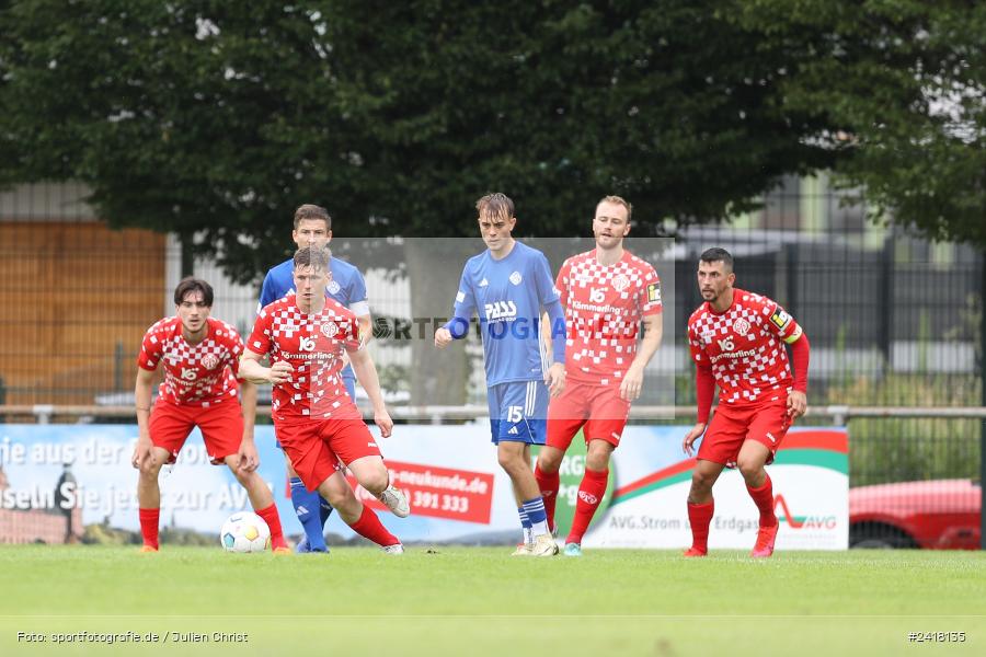 sport, action, Sportgelände Strietwald, SVA, SV Viktoria Aschaffenburg, Regionalliga Südwest, Regionalliga Bayern, Landesfreundschaftsspiele, Fussball, FSV, BFV, Aschaffenburg, 1. FSV Mainz 05 U23, 06.07.2024 - Bild-ID: 2418135 sport, action, Sportgelände Strietwald, SVA, SV Viktoria Aschaffenburg, Regionalliga Südwest, Regionalliga Bayern, Landesfreundschaftsspiele, Fussball, FSV, BFV, Aschaffenburg, 1. FSV Mainz 05 U23, 06.07.2024 - Bild-ID: 2418135