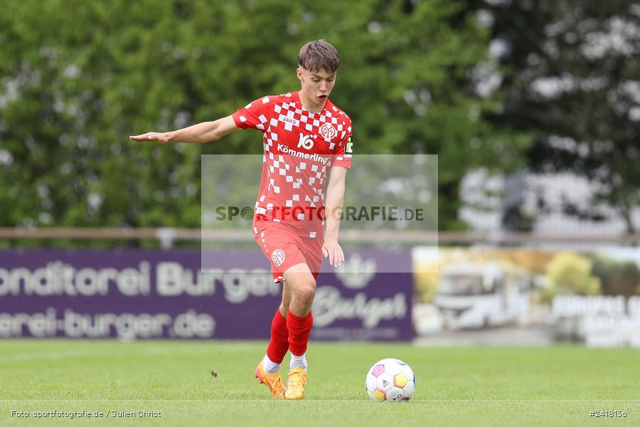 sport, action, Sportgelände Strietwald, SVA, SV Viktoria Aschaffenburg, Regionalliga Südwest, Regionalliga Bayern, Landesfreundschaftsspiele, Fussball, FSV, BFV, Aschaffenburg, 1. FSV Mainz 05 U23, 06.07.2024 - Bild-ID: 2418136