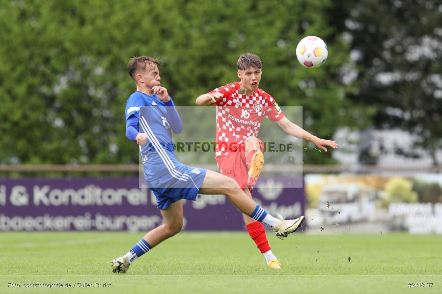 sport, action, Sportgelände Strietwald, SVA, SV Viktoria Aschaffenburg, Regionalliga Südwest, Regionalliga Bayern, Landesfreundschaftsspiele, Fussball, FSV, BFV, Aschaffenburg, 1. FSV Mainz 05 U23, 06.07.2024 - Bild-ID: 2418137