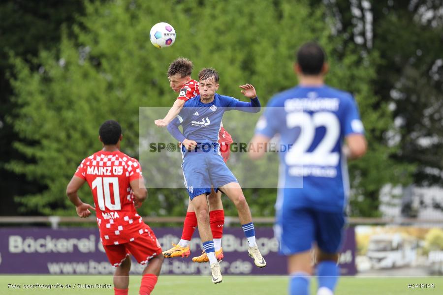 sport, action, Sportgelände Strietwald, SVA, SV Viktoria Aschaffenburg, Regionalliga Südwest, Regionalliga Bayern, Landesfreundschaftsspiele, Fussball, FSV, BFV, Aschaffenburg, 1. FSV Mainz 05 U23, 06.07.2024 - Bild-ID: 2418148