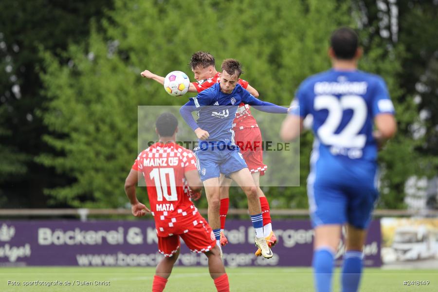 sport, action, Sportgelände Strietwald, SVA, SV Viktoria Aschaffenburg, Regionalliga Südwest, Regionalliga Bayern, Landesfreundschaftsspiele, Fussball, FSV, BFV, Aschaffenburg, 1. FSV Mainz 05 U23, 06.07.2024 - Bild-ID: 2418149