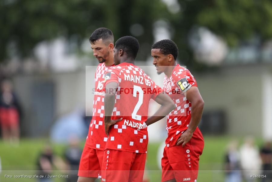 sport, action, Sportgelände Strietwald, SVA, SV Viktoria Aschaffenburg, Regionalliga Südwest, Regionalliga Bayern, Landesfreundschaftsspiele, Fussball, FSV, BFV, Aschaffenburg, 1. FSV Mainz 05 U23, 06.07.2024 - Bild-ID: 2418154