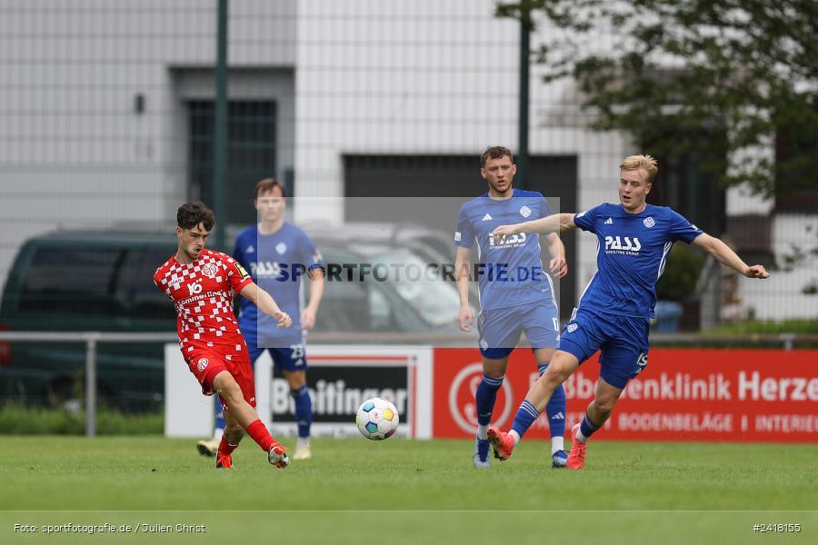 sport, action, Sportgelände Strietwald, SVA, SV Viktoria Aschaffenburg, Regionalliga Südwest, Regionalliga Bayern, Landesfreundschaftsspiele, Fussball, FSV, BFV, Aschaffenburg, 1. FSV Mainz 05 U23, 06.07.2024 - Bild-ID: 2418155
