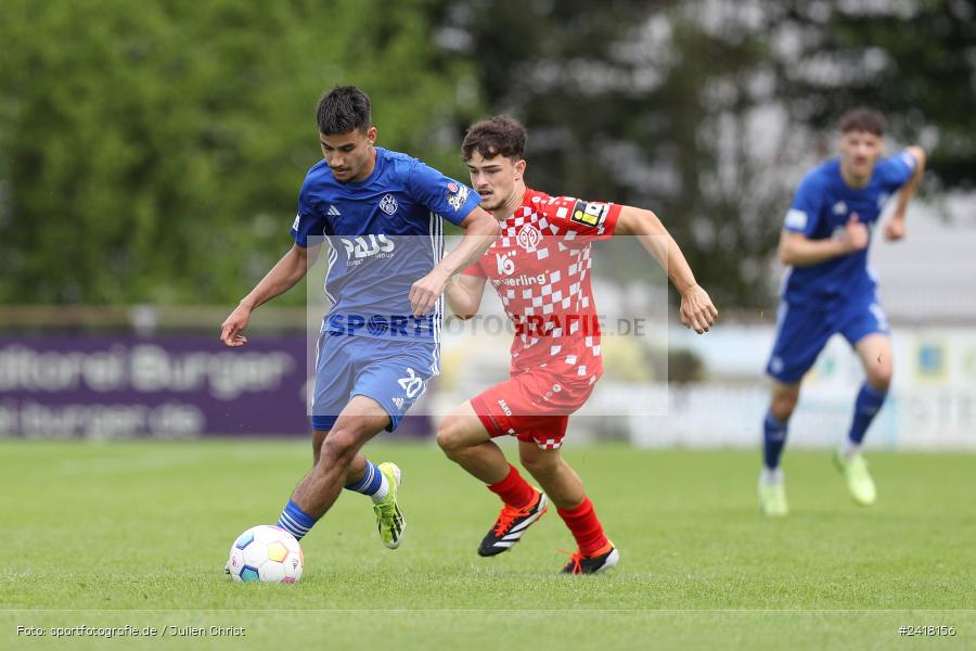 sport, action, Sportgelände Strietwald, SVA, SV Viktoria Aschaffenburg, Regionalliga Südwest, Regionalliga Bayern, Landesfreundschaftsspiele, Fussball, FSV, BFV, Aschaffenburg, 1. FSV Mainz 05 U23, 06.07.2024 - Bild-ID: 2418156