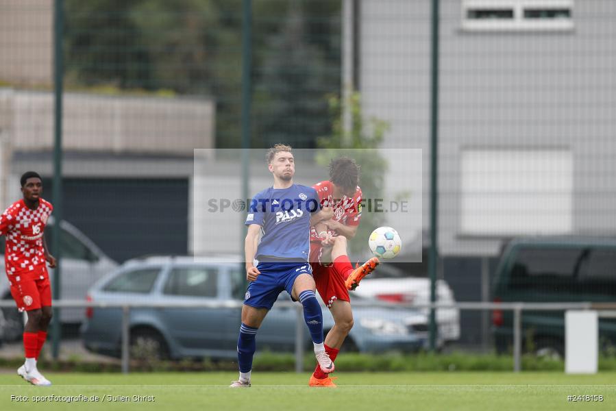 sport, action, Sportgelände Strietwald, SVA, SV Viktoria Aschaffenburg, Regionalliga Südwest, Regionalliga Bayern, Landesfreundschaftsspiele, Fussball, FSV, BFV, Aschaffenburg, 1. FSV Mainz 05 U23, 06.07.2024 - Bild-ID: 2418158
