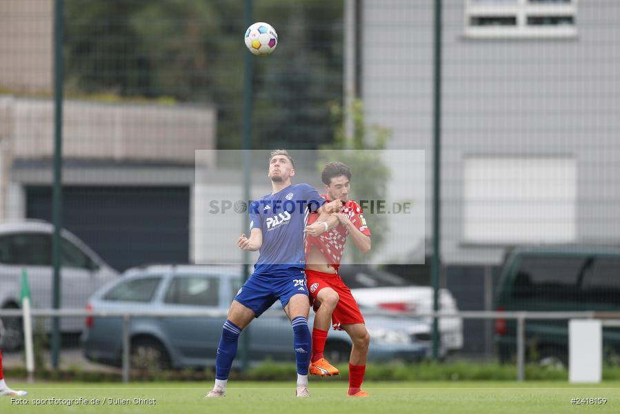 sport, action, Sportgelände Strietwald, SVA, SV Viktoria Aschaffenburg, Regionalliga Südwest, Regionalliga Bayern, Landesfreundschaftsspiele, Fussball, FSV, BFV, Aschaffenburg, 1. FSV Mainz 05 U23, 06.07.2024 - Bild-ID: 2418159
