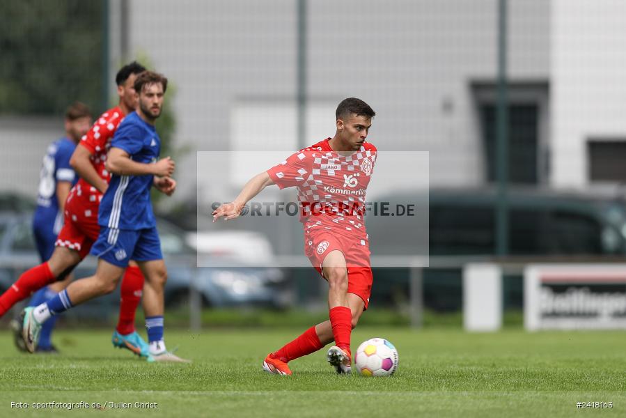 sport, action, Sportgelände Strietwald, SVA, SV Viktoria Aschaffenburg, Regionalliga Südwest, Regionalliga Bayern, Landesfreundschaftsspiele, Fussball, FSV, BFV, Aschaffenburg, 1. FSV Mainz 05 U23, 06.07.2024 - Bild-ID: 2418163