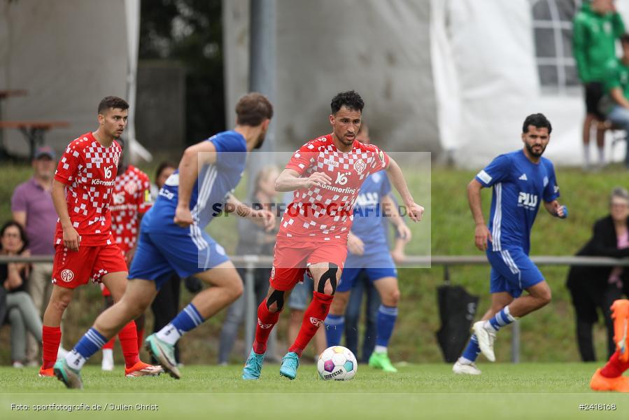 sport, action, Sportgelände Strietwald, SVA, SV Viktoria Aschaffenburg, Regionalliga Südwest, Regionalliga Bayern, Landesfreundschaftsspiele, Fussball, FSV, BFV, Aschaffenburg, 1. FSV Mainz 05 U23, 06.07.2024 - Bild-ID: 2418168