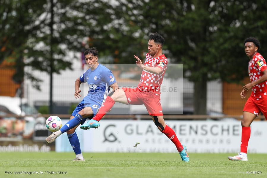 sport, action, Sportgelände Strietwald, SVA, SV Viktoria Aschaffenburg, Regionalliga Südwest, Regionalliga Bayern, Landesfreundschaftsspiele, Fussball, FSV, BFV, Aschaffenburg, 1. FSV Mainz 05 U23, 06.07.2024 - Bild-ID: 2418170