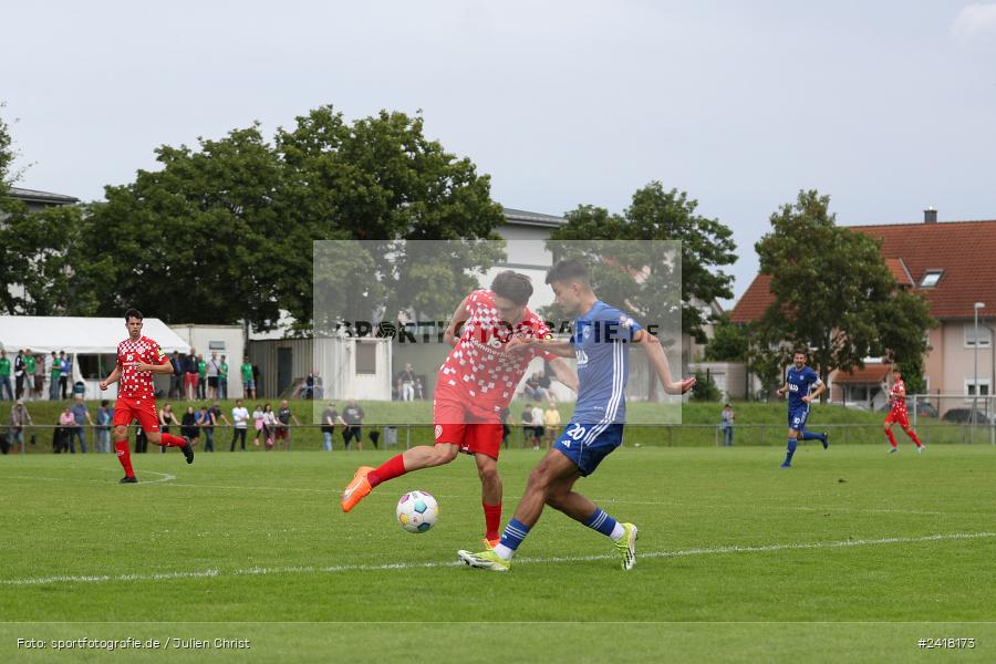 Sportgelände Strietwald, Aschaffenburg, 06.07.2024, sport, action, BFV, Fussball, Landesfreundschaftsspiele, Regionalliga Südwest, Regionalliga Bayern, FSV, SVA, 1. FSV Mainz 05 U23, SV Viktoria Aschaffenburg - Bild-ID: 2418173