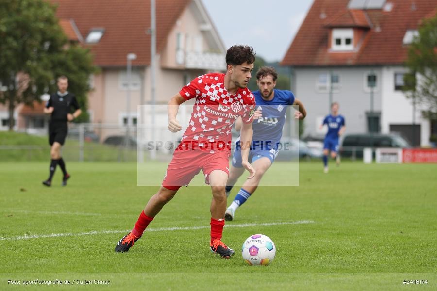 Sportgelände Strietwald, Aschaffenburg, 06.07.2024, sport, action, BFV, Fussball, Landesfreundschaftsspiele, Regionalliga Südwest, Regionalliga Bayern, FSV, SVA, 1. FSV Mainz 05 U23, SV Viktoria Aschaffenburg - Bild-ID: 2418174 Sportgelände Strietwald, Aschaffenburg, 06.07.2024, sport, action, BFV, Fussball, Landesfreundschaftsspiele, Regionalliga Südwest, Regionalliga Bayern, FSV, SVA, 1. FSV Mainz 05 U23, SV Viktoria Aschaffenburg - Bild-ID: 2418174