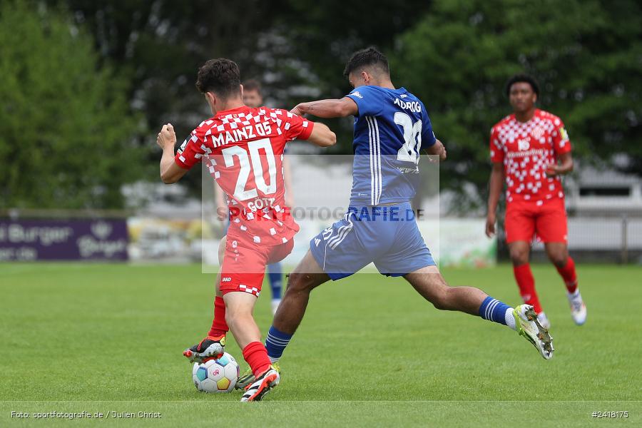 Sportgelände Strietwald, Aschaffenburg, 06.07.2024, sport, action, BFV, Fussball, Landesfreundschaftsspiele, Regionalliga Südwest, Regionalliga Bayern, FSV, SVA, 1. FSV Mainz 05 U23, SV Viktoria Aschaffenburg - Bild-ID: 2418175 Sportgelände Strietwald, Aschaffenburg, 06.07.2024, sport, action, BFV, Fussball, Landesfreundschaftsspiele, Regionalliga Südwest, Regionalliga Bayern, FSV, SVA, 1. FSV Mainz 05 U23, SV Viktoria Aschaffenburg - Bild-ID: 2418175