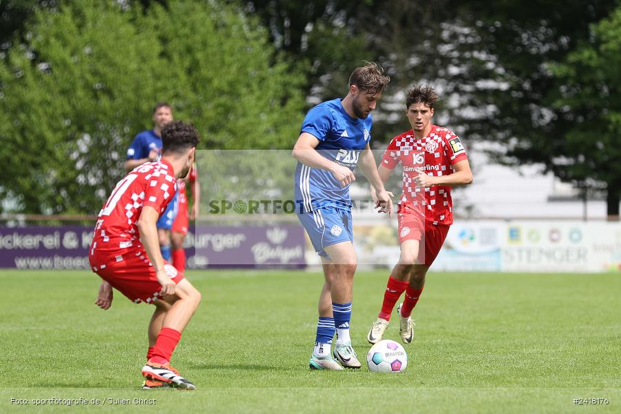 Sportgelände Strietwald, Aschaffenburg, 06.07.2024, sport, action, BFV, Fussball, Landesfreundschaftsspiele, Regionalliga Südwest, Regionalliga Bayern, FSV, SVA, 1. FSV Mainz 05 U23, SV Viktoria Aschaffenburg - Bild-ID: 2418176 Sportgelände Strietwald, Aschaffenburg, 06.07.2024, sport, action, BFV, Fussball, Landesfreundschaftsspiele, Regionalliga Südwest, Regionalliga Bayern, FSV, SVA, 1. FSV Mainz 05 U23, SV Viktoria Aschaffenburg - Bild-ID: 2418176