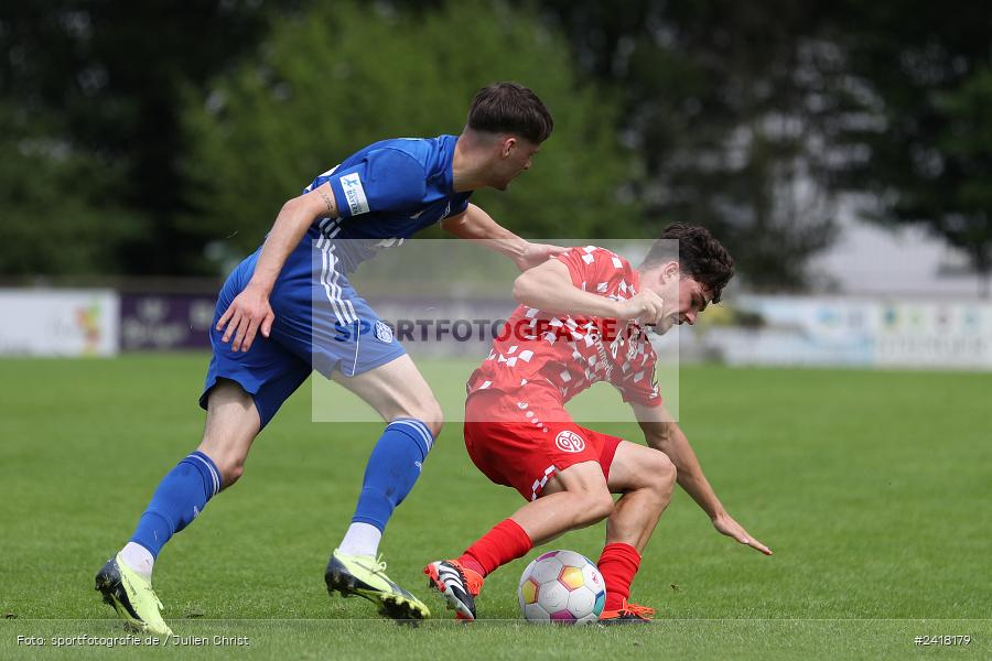 Sportgelände Strietwald, Aschaffenburg, 06.07.2024, sport, action, BFV, Fussball, Landesfreundschaftsspiele, Regionalliga Südwest, Regionalliga Bayern, FSV, SVA, 1. FSV Mainz 05 U23, SV Viktoria Aschaffenburg - Bild-ID: 2418179