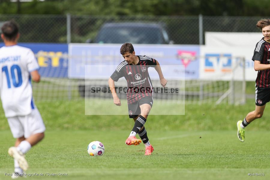 sport, action, U17, Sportgelände, SV Darmstadt 98, Landesfreundschaftsspiele, Junioren Bundesliga, Fussball, DFB, Altfeld, 1. FC Nürnberg, 07.07.2024 - Bild-ID: 2418402