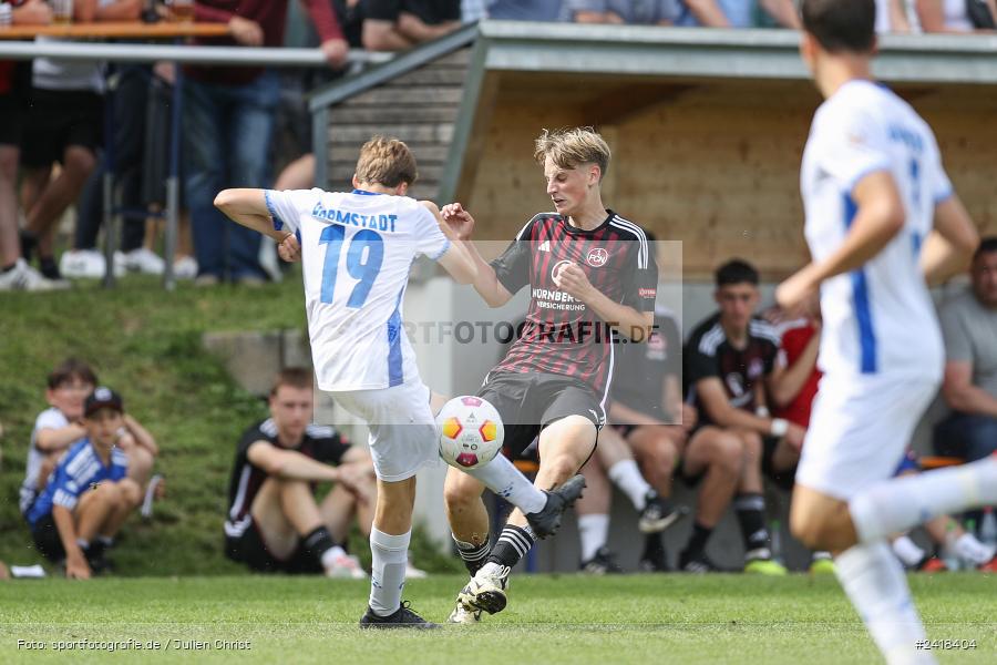 sport, action, U17, Sportgelände, SV Darmstadt 98, Landesfreundschaftsspiele, Junioren Bundesliga, Fussball, DFB, Altfeld, 1. FC Nürnberg, 07.07.2024 - Bild-ID: 2418404