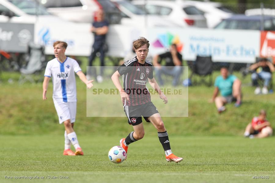 sport, action, U17, Sportgelände, SV Darmstadt 98, Landesfreundschaftsspiele, Junioren Bundesliga, Fussball, DFB, Altfeld, 1. FC Nürnberg, 07.07.2024 - Bild-ID: 2418422