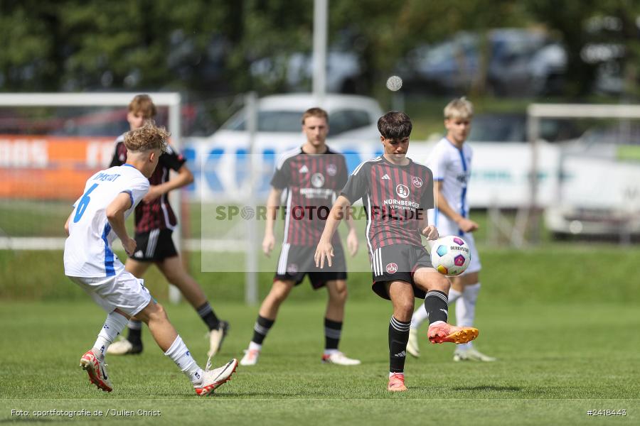 sport, action, U17, Sportgelände, SV Darmstadt 98, Landesfreundschaftsspiele, Junioren Bundesliga, Fussball, DFB, Altfeld, 1. FC Nürnberg, 07.07.2024 - Bild-ID: 2418443 sport, action, U17, Sportgelände, SV Darmstadt 98, Landesfreundschaftsspiele, Junioren Bundesliga, Fussball, DFB, Altfeld, 1. FC Nürnberg, 07.07.2024 - Bild-ID: 2418443