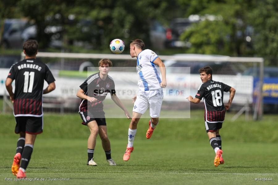 sport, action, U17, Sportgelände, SV Darmstadt 98, Landesfreundschaftsspiele, Junioren Bundesliga, Fussball, DFB, Altfeld, 1. FC Nürnberg, 07.07.2024 - Bild-ID: 2418444 sport, action, U17, Sportgelände, SV Darmstadt 98, Landesfreundschaftsspiele, Junioren Bundesliga, Fussball, DFB, Altfeld, 1. FC Nürnberg, 07.07.2024 - Bild-ID: 2418444