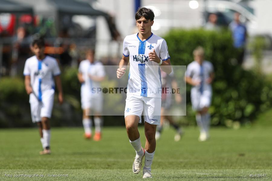 sport, action, U17, Sportgelände, SV Darmstadt 98, Landesfreundschaftsspiele, Junioren Bundesliga, Fussball, DFB, Altfeld, 1. FC Nürnberg, 07.07.2024 - Bild-ID: 2418447 sport, action, U17, Sportgelände, SV Darmstadt 98, Landesfreundschaftsspiele, Junioren Bundesliga, Fussball, DFB, Altfeld, 1. FC Nürnberg, 07.07.2024 - Bild-ID: 2418447