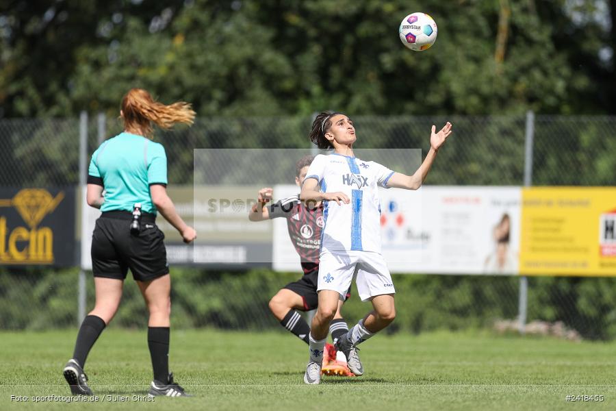 sport, action, U17, Sportgelände, SV Darmstadt 98, Landesfreundschaftsspiele, Junioren Bundesliga, Fussball, DFB, Altfeld, 1. FC Nürnberg, 07.07.2024 - Bild-ID: 2418455