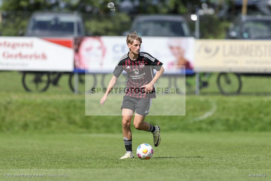 sport, action, U17, Sportgelände, SV Darmstadt 98, Landesfreundschaftsspiele, Junioren Bundesliga, Fussball, DFB, Altfeld, 1. FC Nürnberg, 07.07.2024 - Bild-ID: 2418473