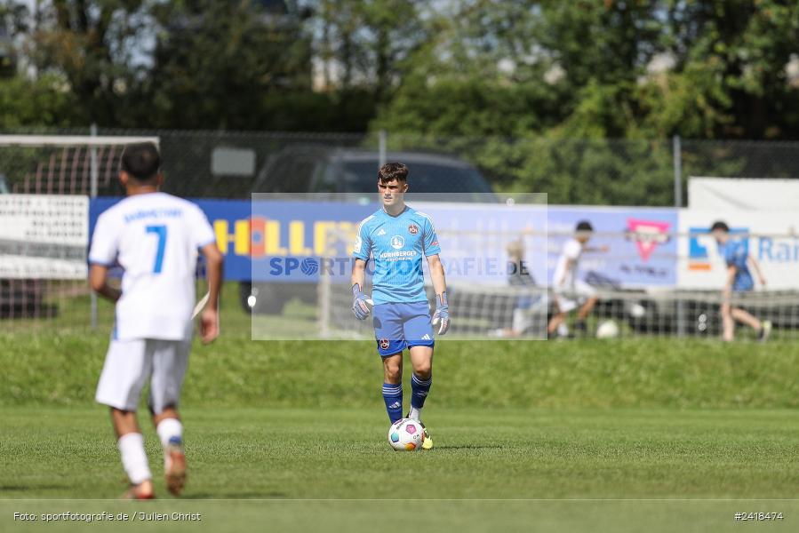 sport, action, U17, Sportgelände, SV Darmstadt 98, Landesfreundschaftsspiele, Junioren Bundesliga, Fussball, DFB, Altfeld, 1. FC Nürnberg, 07.07.2024 - Bild-ID: 2418474