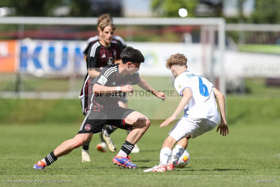 sport, action, U17, Sportgelände, SV Darmstadt 98, Landesfreundschaftsspiele, Junioren Bundesliga, Fussball, DFB, Altfeld, 1. FC Nürnberg, 07.07.2024 - Bild-ID: 2418475