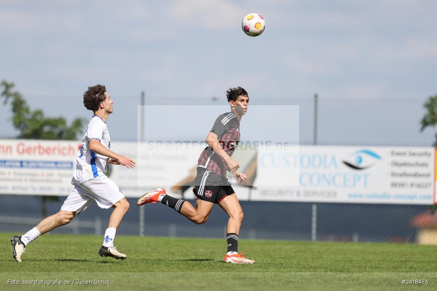 sport, action, U17, Sportgelände, SV Darmstadt 98, Landesfreundschaftsspiele, Junioren Bundesliga, Fussball, DFB, Altfeld, 1. FC Nürnberg, 07.07.2024 - Bild-ID: 2418476