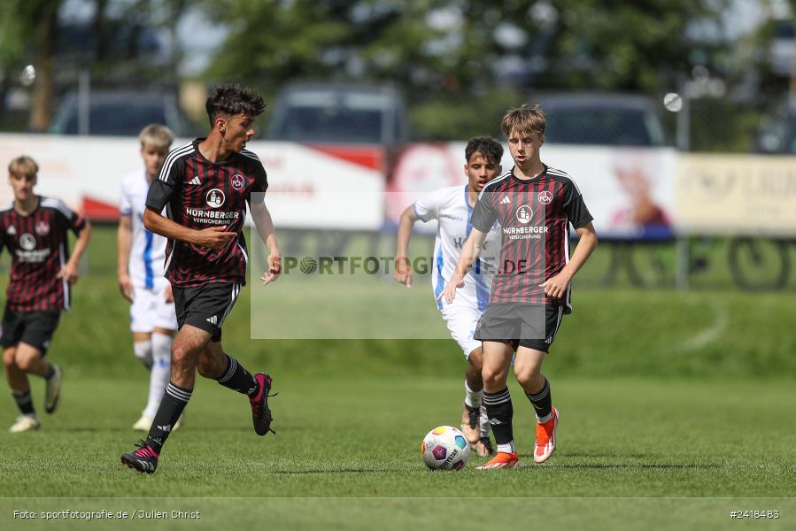 sport, action, U17, Sportgelände, SV Darmstadt 98, Landesfreundschaftsspiele, Junioren Bundesliga, Fussball, DFB, Altfeld, 1. FC Nürnberg, 07.07.2024 - Bild-ID: 2418483 sport, action, U17, Sportgelände, SV Darmstadt 98, Landesfreundschaftsspiele, Junioren Bundesliga, Fussball, DFB, Altfeld, 1. FC Nürnberg, 07.07.2024 - Bild-ID: 2418483