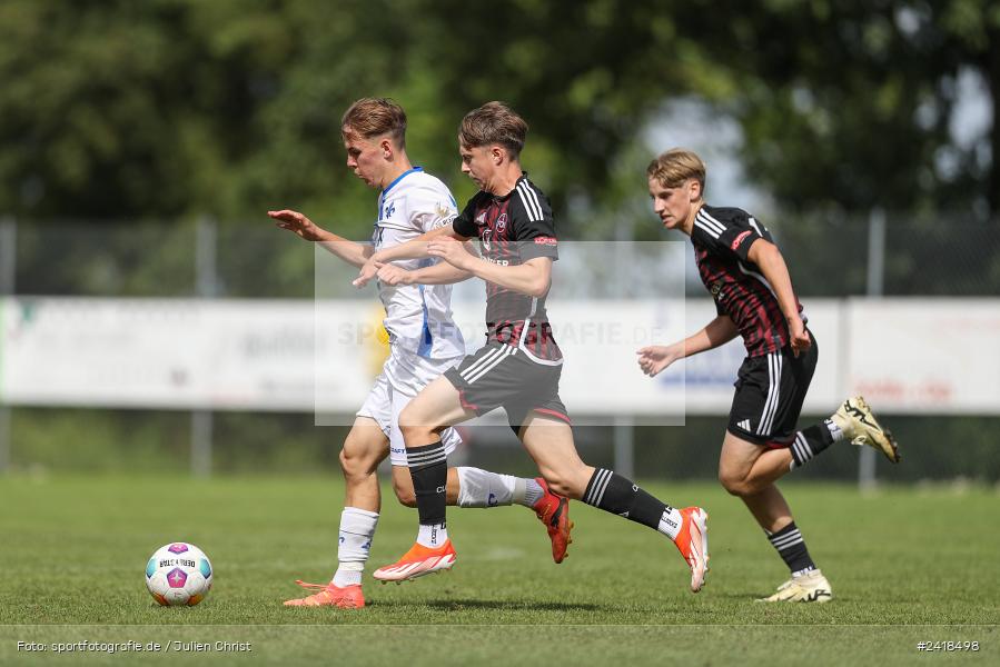 sport, action, U17, Sportgelände, SV Darmstadt 98, Landesfreundschaftsspiele, Junioren Bundesliga, Fussball, DFB, Altfeld, 1. FC Nürnberg, 07.07.2024 - Bild-ID: 2418498 sport, action, U17, Sportgelände, SV Darmstadt 98, Landesfreundschaftsspiele, Junioren Bundesliga, Fussball, DFB, Altfeld, 1. FC Nürnberg, 07.07.2024 - Bild-ID: 2418498