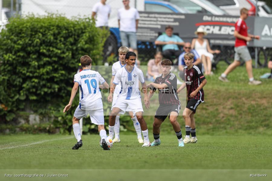 sport, action, U17, Sportgelände, SV Darmstadt 98, Landesfreundschaftsspiele, Junioren Bundesliga, Fussball, DFB, Altfeld, 1. FC Nürnberg, 07.07.2024 - Bild-ID: 2418499 sport, action, U17, Sportgelände, SV Darmstadt 98, Landesfreundschaftsspiele, Junioren Bundesliga, Fussball, DFB, Altfeld, 1. FC Nürnberg, 07.07.2024 - Bild-ID: 2418499