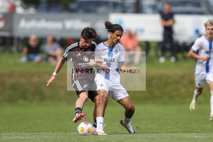 sport, action, U17, Sportgelände, SV Darmstadt 98, Landesfreundschaftsspiele, Junioren Bundesliga, Fussball, DFB, Altfeld, 1. FC Nürnberg, 07.07.2024 - Bild-ID: 2418502 sport, action, U17, Sportgelände, SV Darmstadt 98, Landesfreundschaftsspiele, Junioren Bundesliga, Fussball, DFB, Altfeld, 1. FC Nürnberg, 07.07.2024 - Bild-ID: 2418502