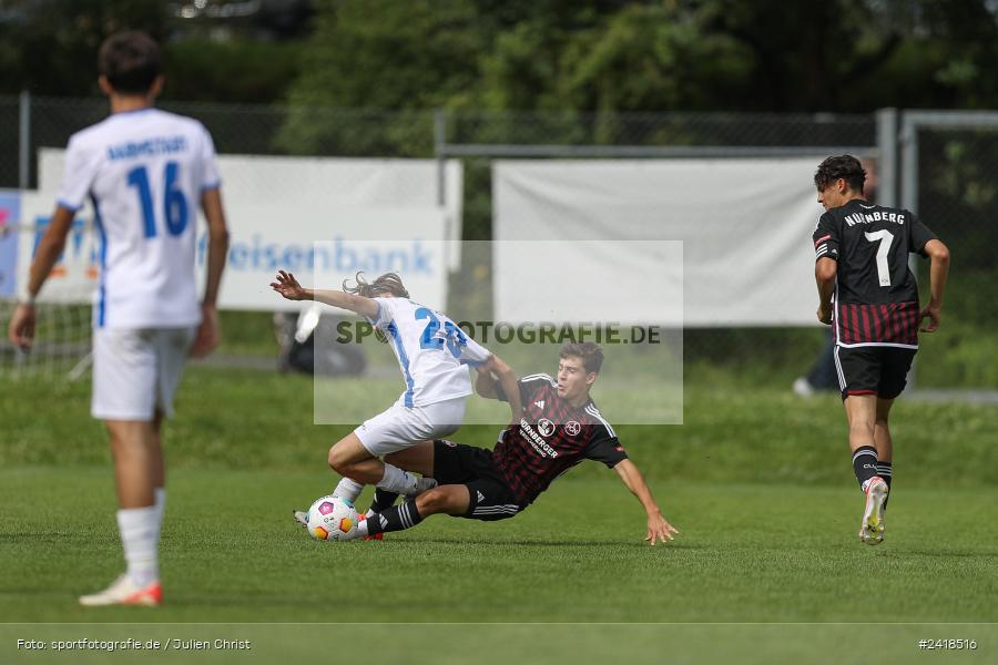 sport, action, U17, Sportgelände, SV Darmstadt 98, Landesfreundschaftsspiele, Junioren Bundesliga, Fussball, DFB, Altfeld, 1. FC Nürnberg, 07.07.2024 - Bild-ID: 2418516 sport, action, U17, Sportgelände, SV Darmstadt 98, Landesfreundschaftsspiele, Junioren Bundesliga, Fussball, DFB, Altfeld, 1. FC Nürnberg, 07.07.2024 - Bild-ID: 2418516