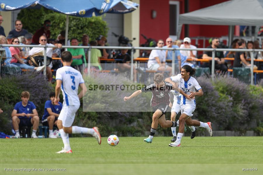 sport, action, U17, Sportgelände, SV Darmstadt 98, Landesfreundschaftsspiele, Junioren Bundesliga, Fussball, DFB, Altfeld, 1. FC Nürnberg, 07.07.2024 - Bild-ID: 2418519