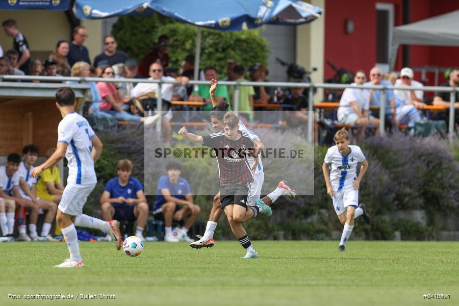 sport, action, U17, Sportgelände, SV Darmstadt 98, Landesfreundschaftsspiele, Junioren Bundesliga, Fussball, DFB, Altfeld, 1. FC Nürnberg, 07.07.2024 - Bild-ID: 2418521