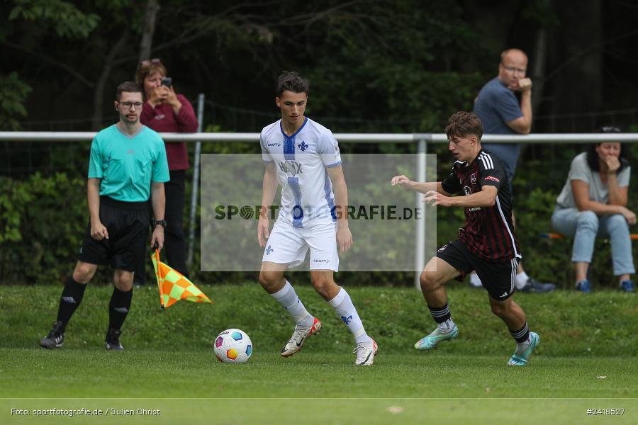 sport, action, U17, Sportgelände, SV Darmstadt 98, Landesfreundschaftsspiele, Junioren Bundesliga, Fussball, DFB, Altfeld, 1. FC Nürnberg, 07.07.2024 - Bild-ID: 2418527 sport, action, U17, Sportgelände, SV Darmstadt 98, Landesfreundschaftsspiele, Junioren Bundesliga, Fussball, DFB, Altfeld, 1. FC Nürnberg, 07.07.2024 - Bild-ID: 2418527