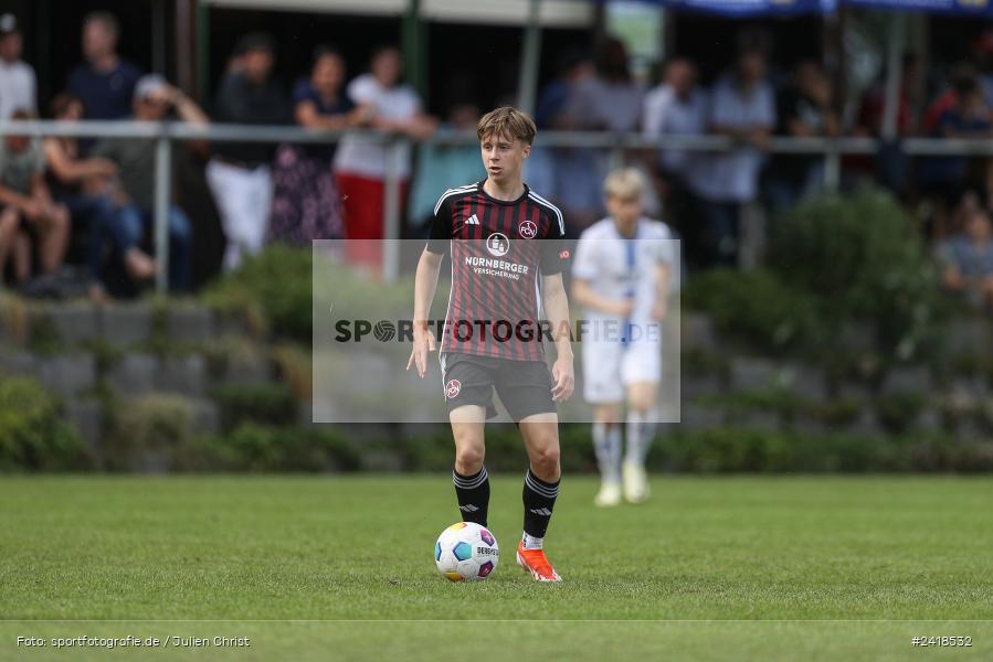 sport, action, U17, Sportgelände, SV Darmstadt 98, Landesfreundschaftsspiele, Junioren Bundesliga, Fussball, DFB, Altfeld, 1. FC Nürnberg, 07.07.2024 - Bild-ID: 2418532