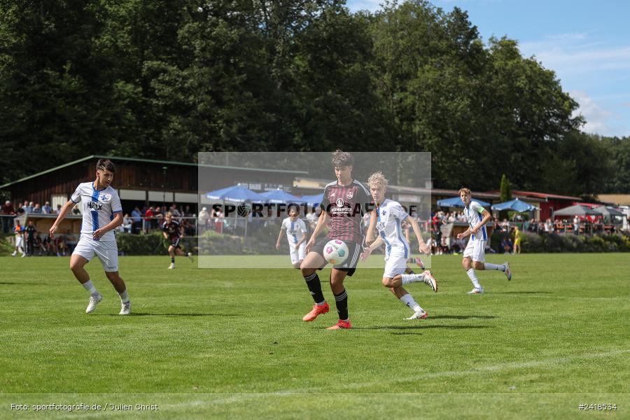 sport, action, U17, Sportgelände, SV Darmstadt 98, Landesfreundschaftsspiele, Junioren Bundesliga, Fussball, DFB, Altfeld, 1. FC Nürnberg, 07.07.2024 - Bild-ID: 2418534 sport, action, U17, Sportgelände, SV Darmstadt 98, Landesfreundschaftsspiele, Junioren Bundesliga, Fussball, DFB, Altfeld, 1. FC Nürnberg, 07.07.2024 - Bild-ID: 2418534