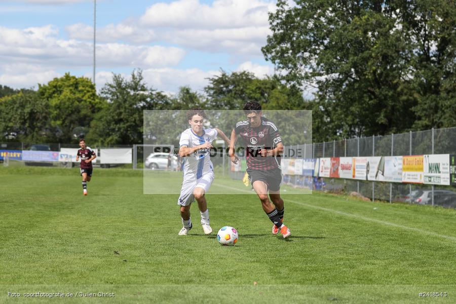 sport, action, U17, Sportgelände, SV Darmstadt 98, Landesfreundschaftsspiele, Junioren Bundesliga, Fussball, DFB, Altfeld, 1. FC Nürnberg, 07.07.2024 - Bild-ID: 2418543 sport, action, U17, Sportgelände, SV Darmstadt 98, Landesfreundschaftsspiele, Junioren Bundesliga, Fussball, DFB, Altfeld, 1. FC Nürnberg, 07.07.2024 - Bild-ID: 2418543