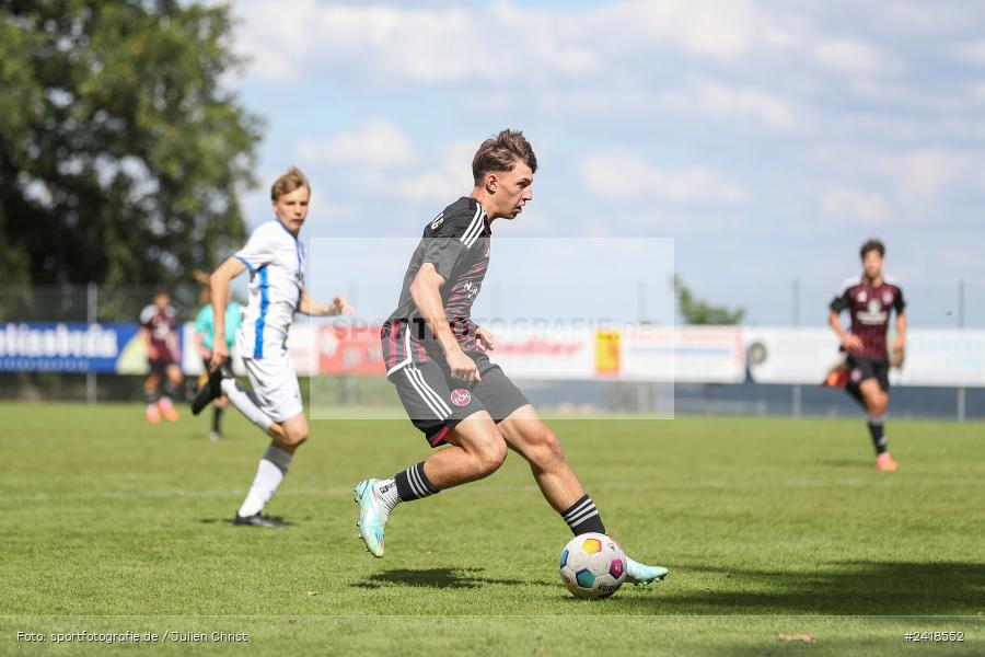 sport, action, U17, Sportgelände, SV Darmstadt 98, Landesfreundschaftsspiele, Junioren Bundesliga, Fussball, DFB, Altfeld, 1. FC Nürnberg, 07.07.2024 - Bild-ID: 2418552