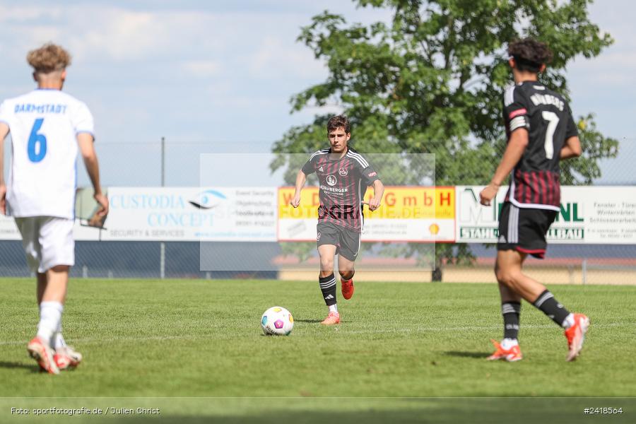 sport, action, U17, Sportgelände, SV Darmstadt 98, Landesfreundschaftsspiele, Junioren Bundesliga, Fussball, DFB, Altfeld, 1. FC Nürnberg, 07.07.2024 - Bild-ID: 2418564