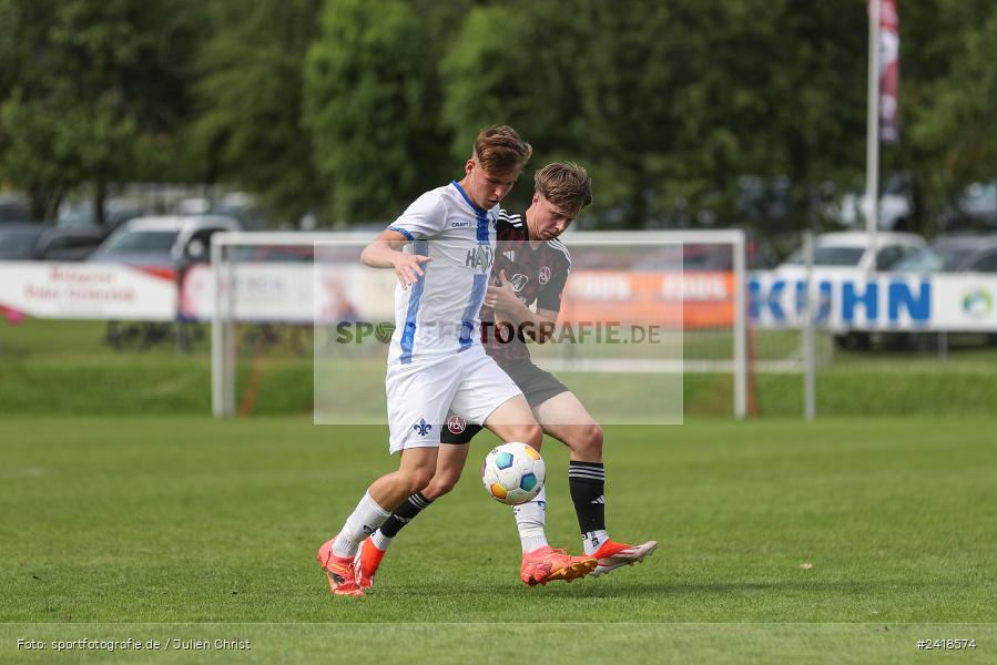 sport, action, U17, Sportgelände, SV Darmstadt 98, Landesfreundschaftsspiele, Junioren Bundesliga, Fussball, DFB, Altfeld, 1. FC Nürnberg, 07.07.2024 - Bild-ID: 2418574