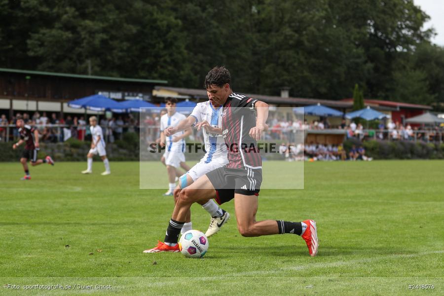 sport, action, U17, Sportgelände, SV Darmstadt 98, Landesfreundschaftsspiele, Junioren Bundesliga, Fussball, DFB, Altfeld, 1. FC Nürnberg, 07.07.2024 - Bild-ID: 2418576