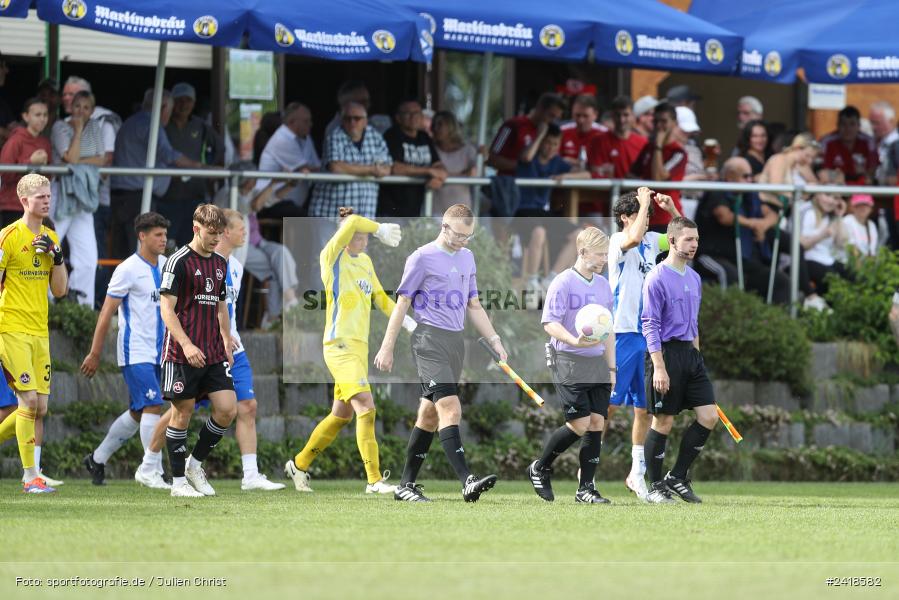 sport, action, U19, Sportgelände, SV Darmstadt 98, Landesfreundschaftsspiele, Junioren Bundesliga, Fussball, DFB, Altfeld, 1. FC Nürnberg, 07.07.2024 - Bild-ID: 2418582